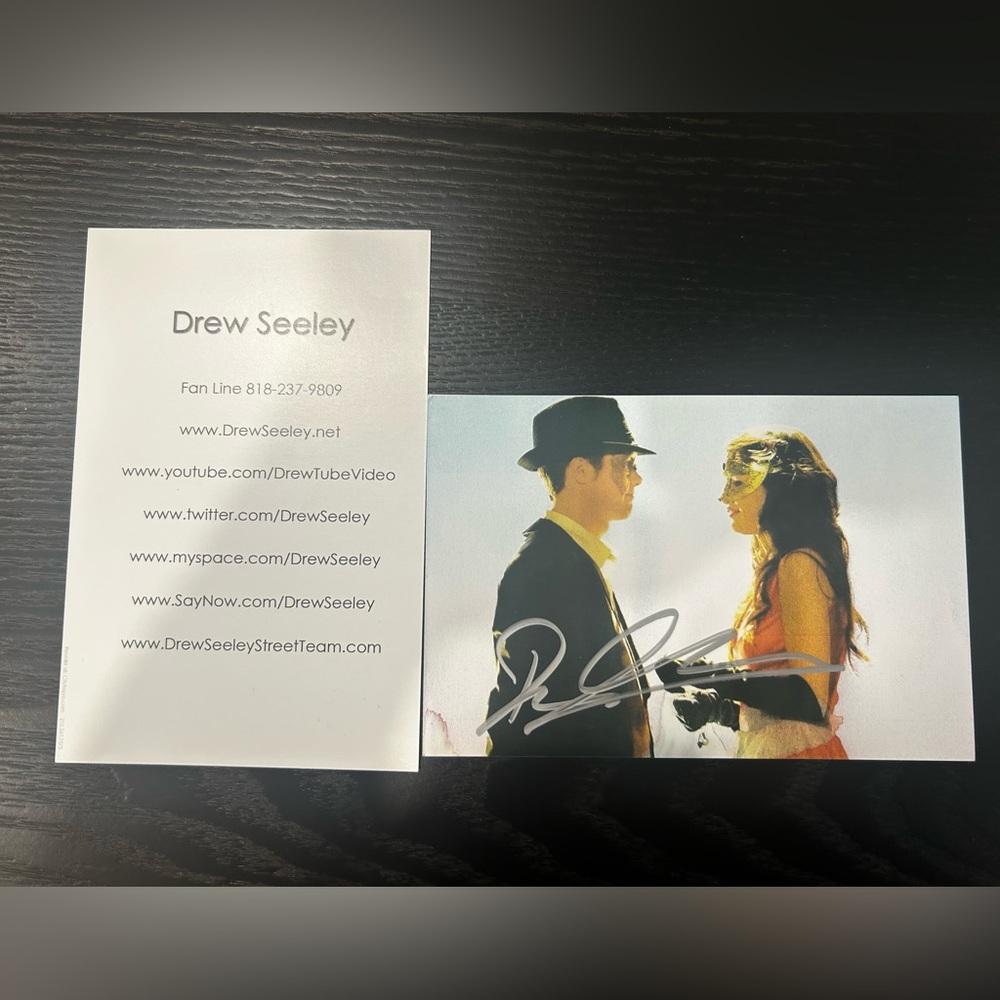 2008 “Another Cinderella Story” Picture with Selena Gomez signed by Drew Seeley